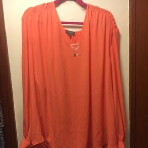 The Limited 3X coral top